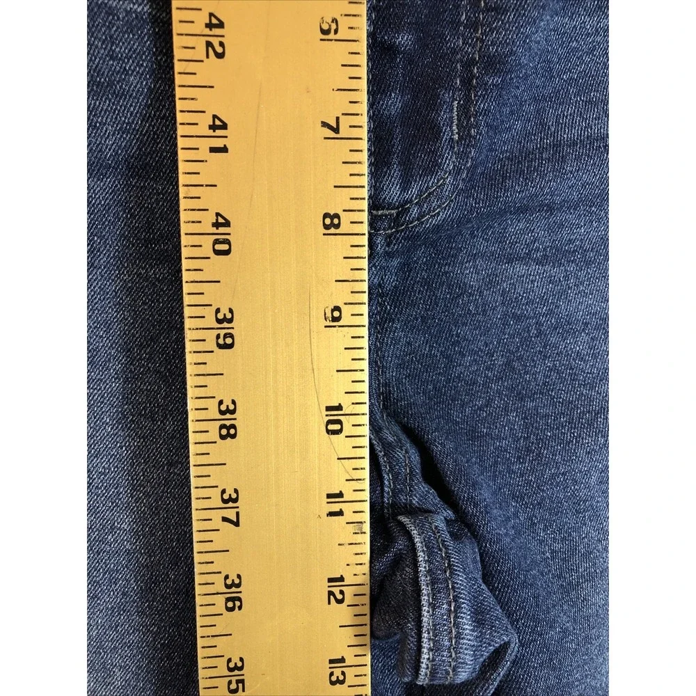 Max Studio Indigo Jeans Women's‎ Size 18W Denim Blue High Rise Slim Straight Leg